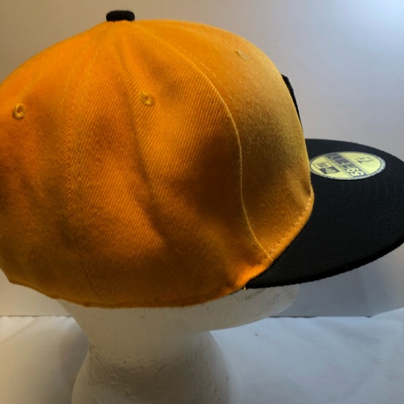 Pittsburgh Pirates New Era 59FIFTY Fitted Hat - Gold Black 7 1/8 MLB Wool - Picture 5 of 15